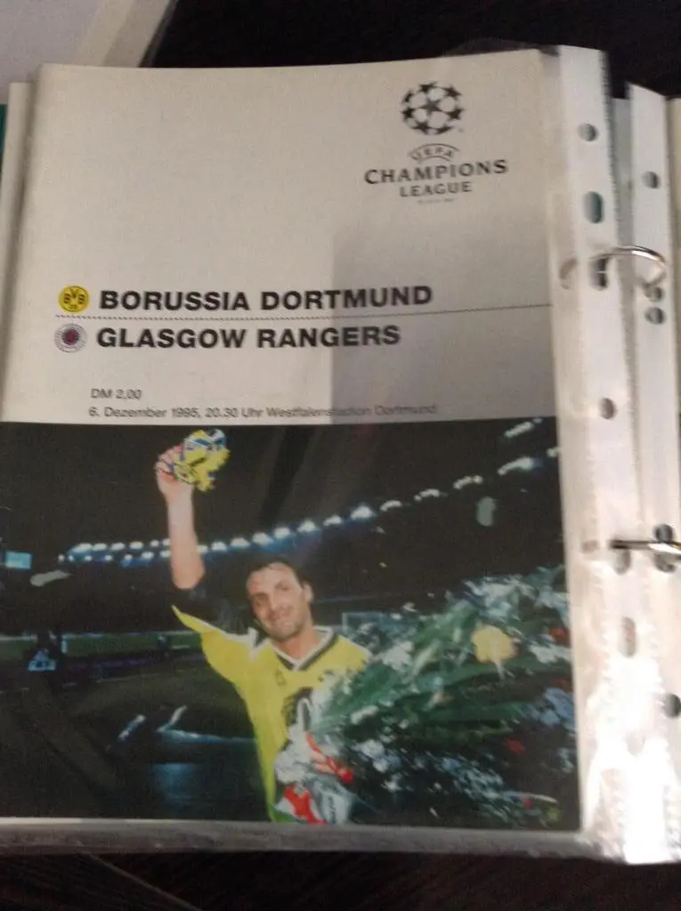 Боруссия Дортмунд - Глазго Рейнджерс - Лига чемпионов 1995 ЛЧ
