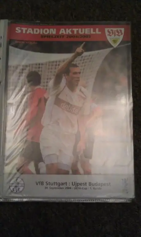 Штутгарт Германия - Уйпешт Венгрия 30.09.2004 кубок УЕФА