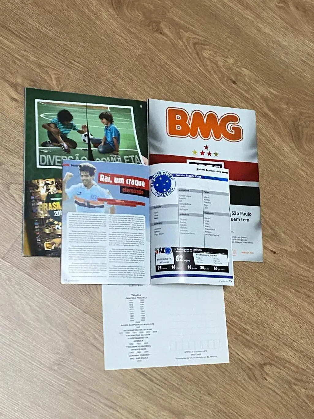 Чемп.БРАЗИЛИИ Сан Пауло - Крузейро 15.08.2010 + 2 клубных журнала и открытка 2