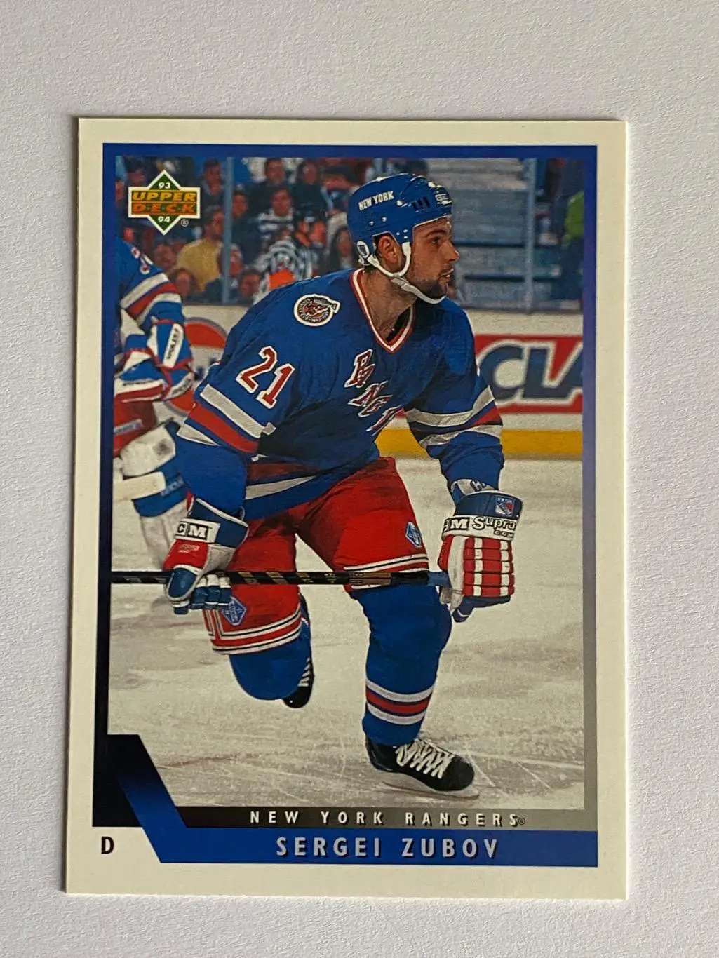 СЕРГЕЙ ЗУБОВ Нью Йорк Рейнджерс - UPPER DECK _ #181
