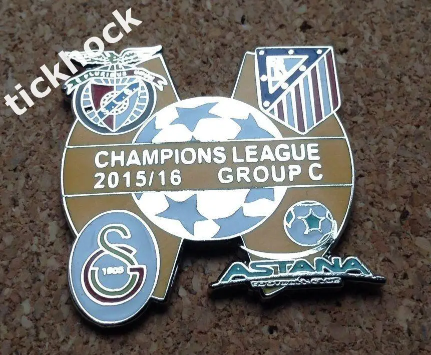 значок => футбол Астана в Лиге 2015/2016 - Атлетико М. Галатасарай Бенфика SY