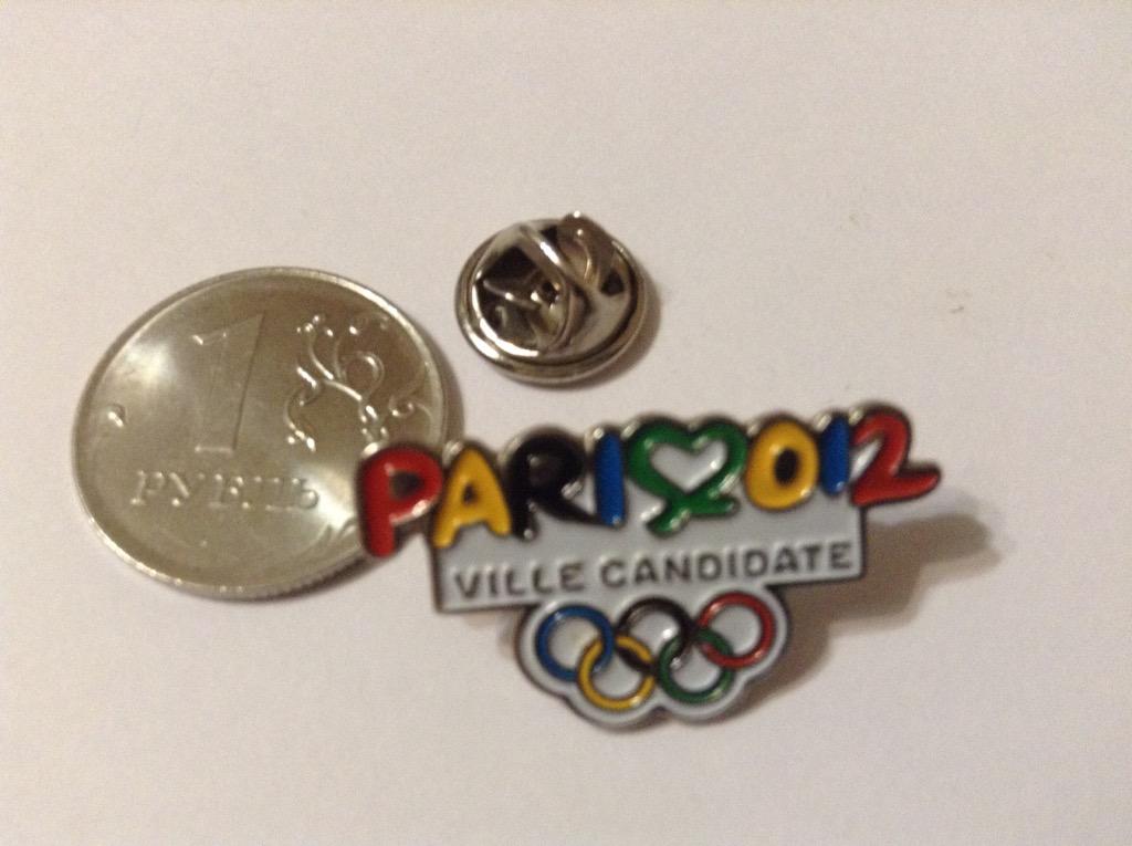 Олимпиада 2012 - ПАРИЖ : город- кандидат - официальный значок