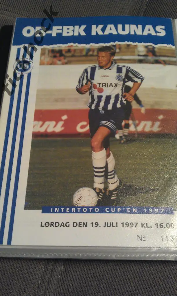 для Юрия- Оденсе Дания-- ФБК Каунас Литва 1997 Кубок Интертото. ____