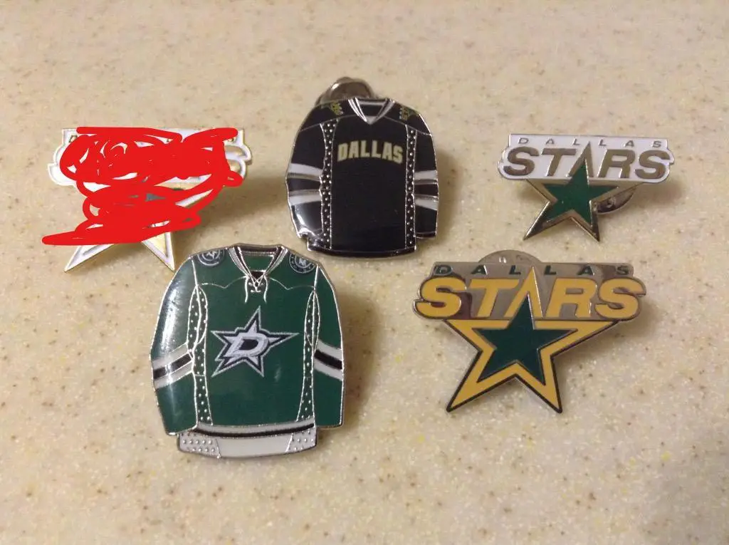 ХК Даллас Старз (НХЛ)- набор из 4 значков