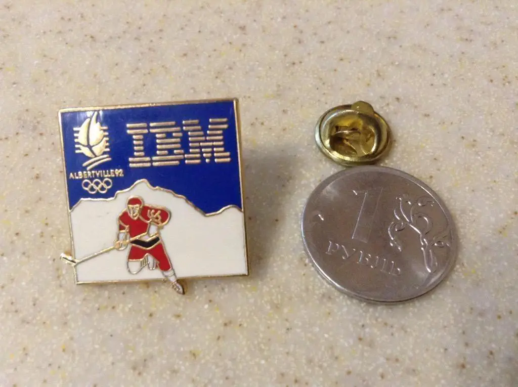 ОЛИМПИЙСКИЕ ИГРЫ 1992 - Альбервиль -Франция--хоккей (спонсор IBM) 1