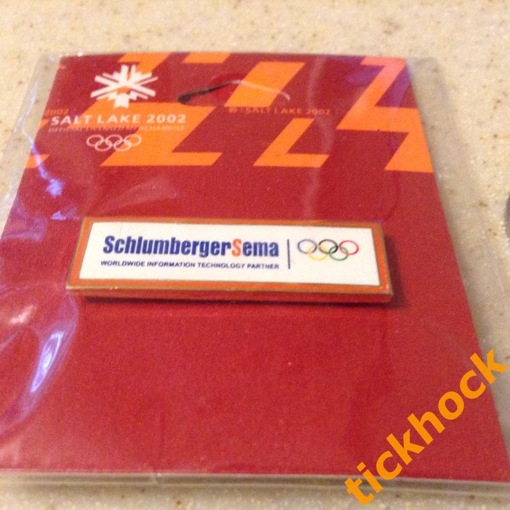 Олимпиада Солт Лейк Сити, 2002. Спонсорский значок в фирменной упаковке.