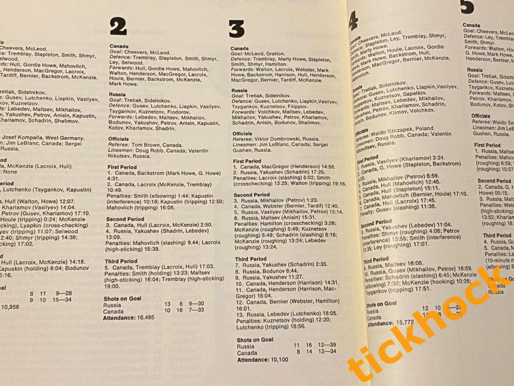 Канада (WHA) -- сборная СССР 1974 -by Trent Frayne-турне из 8 матчей--SY ------- 7