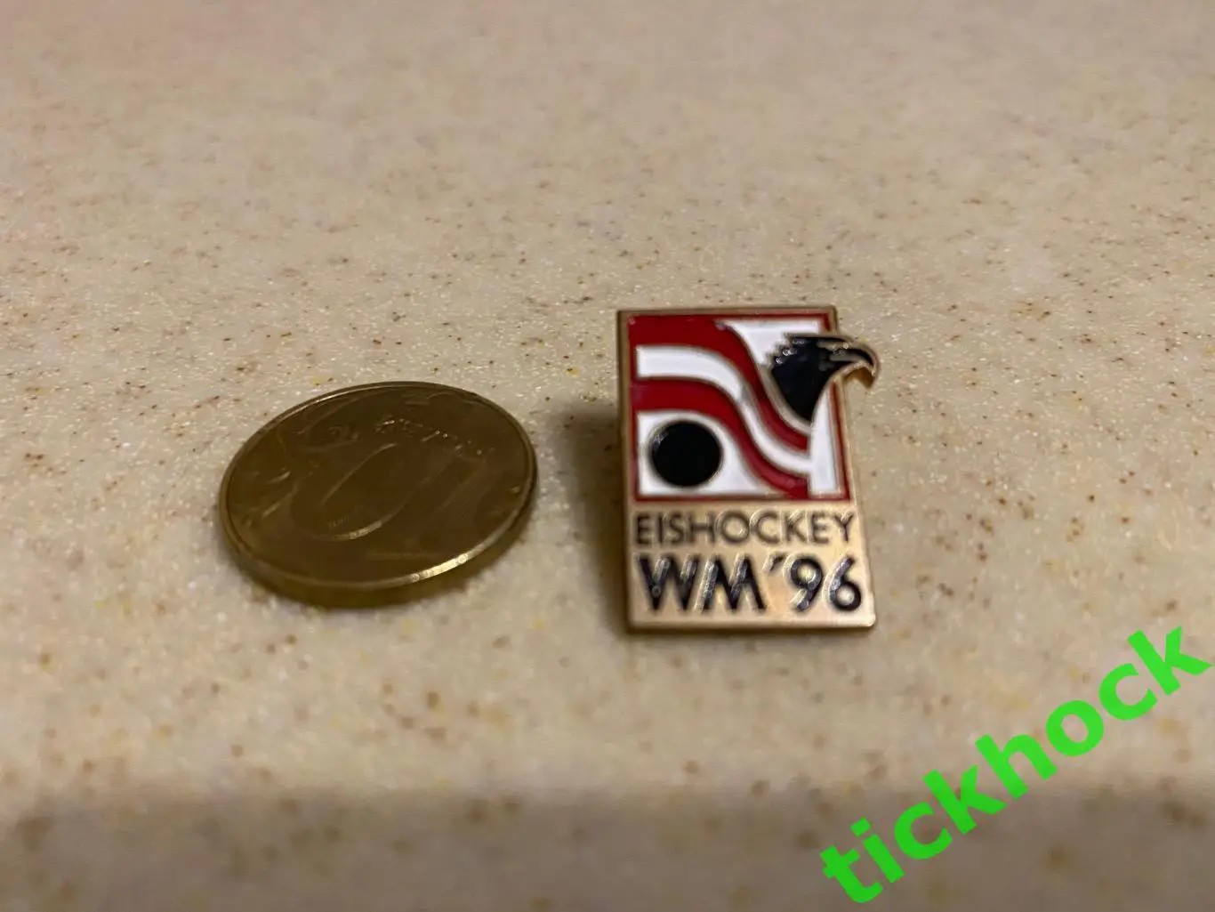 официальный значок_ Чемпионат мира по хоккею с шайбой 1996 год. Австрия. 1