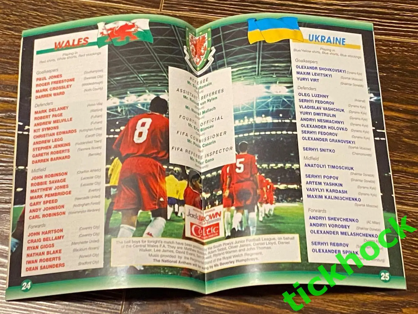 28.03.2001. Уэльс - Украина \\ отборочный матч к ЧМ - 2002 - SY ----- 3