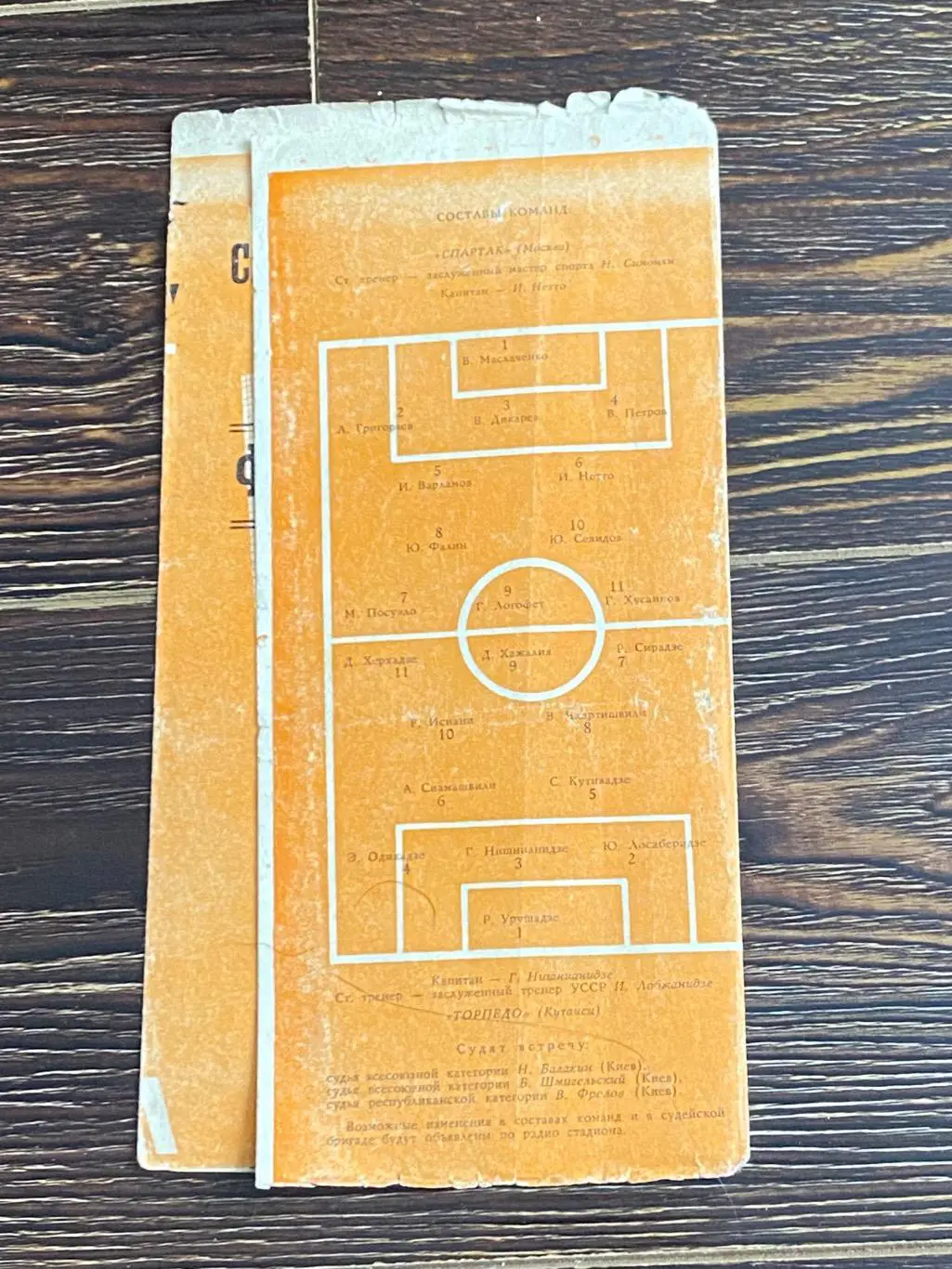 Спартак Москва - Торпедо Кутаиси - 16.08.1964 Чемпионат СССР SY 1