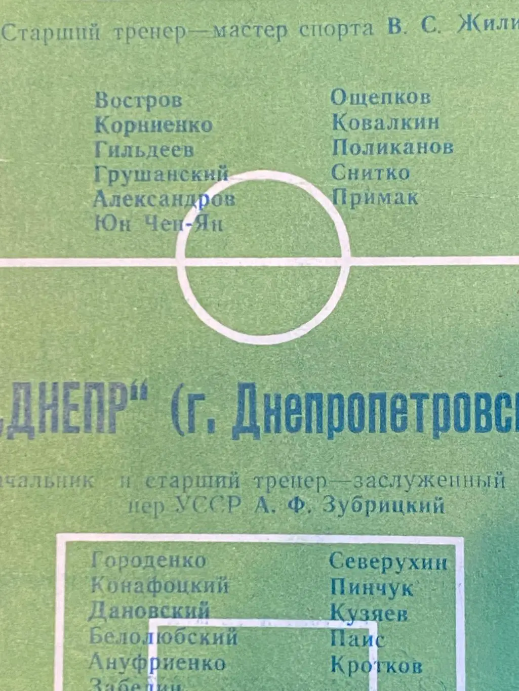 Днепр Днепропетровск - Локомотив Винница - 09.05.1966 - Чемпионат СССР 2