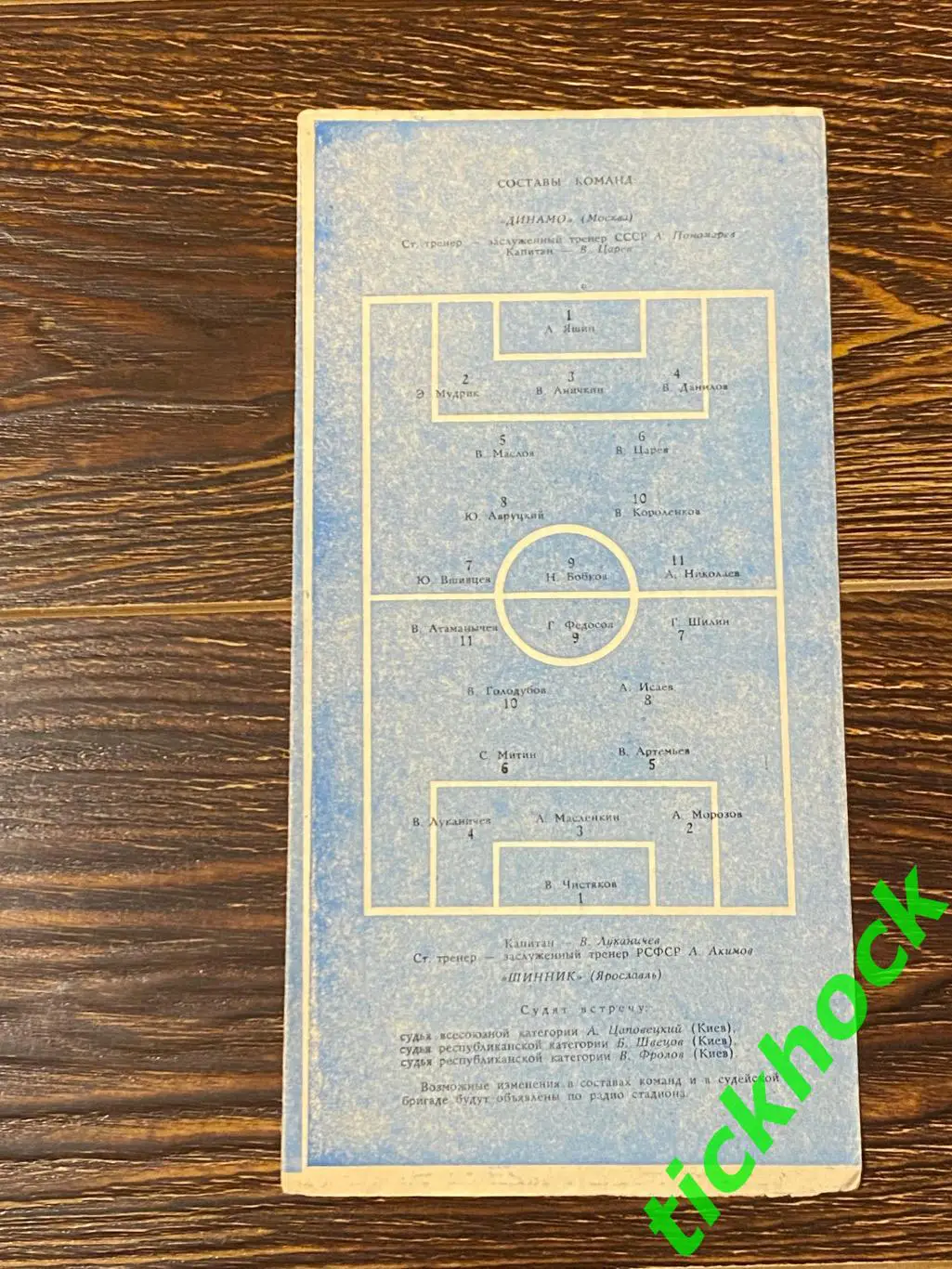 1964 Динамо Москва - Шинник Ярославль Первенство СССР 1