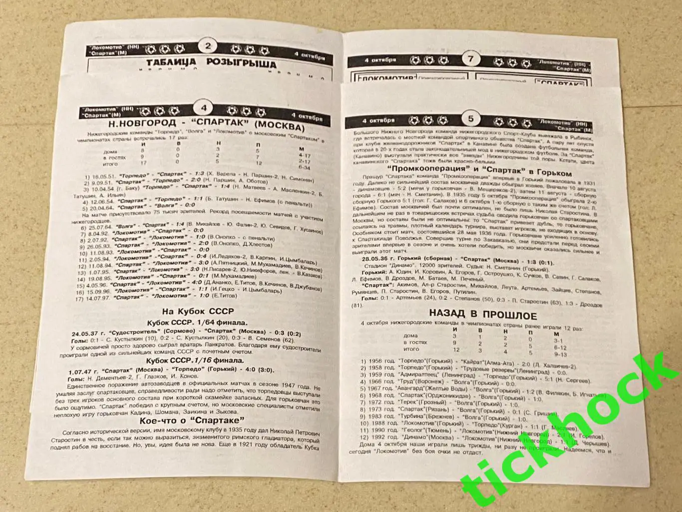 04.10.1997 Локомотив Нижний Новгород - ФК Спартак Москва 1