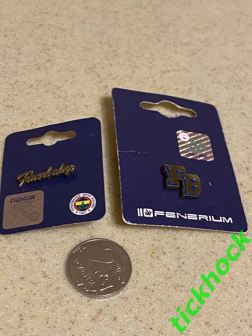 ФЕНЕРБАХЧЕ Турция - два офиц. значка в фирм. упаковке