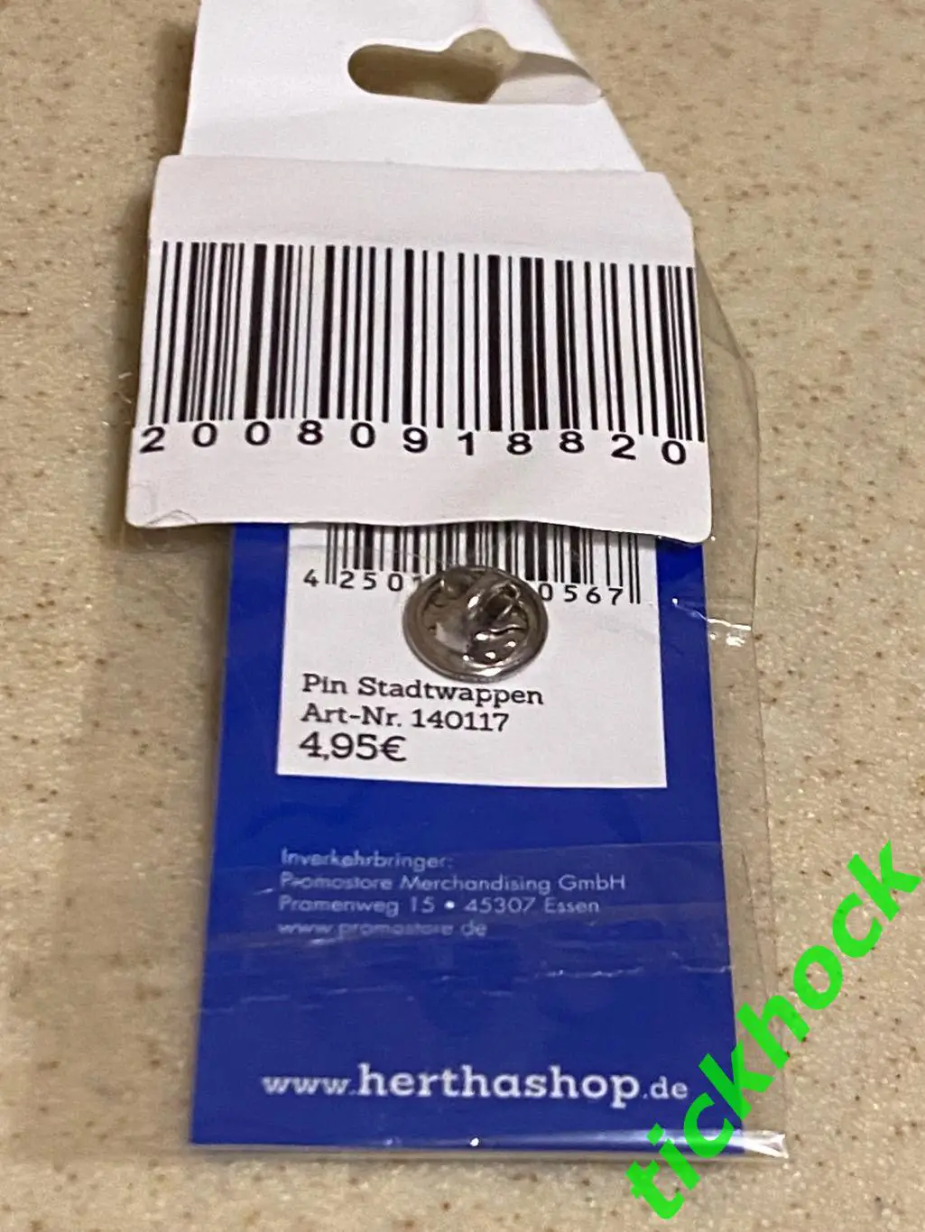 Герта Берлин Германия -офиц. значок в фирм. упаковке 1