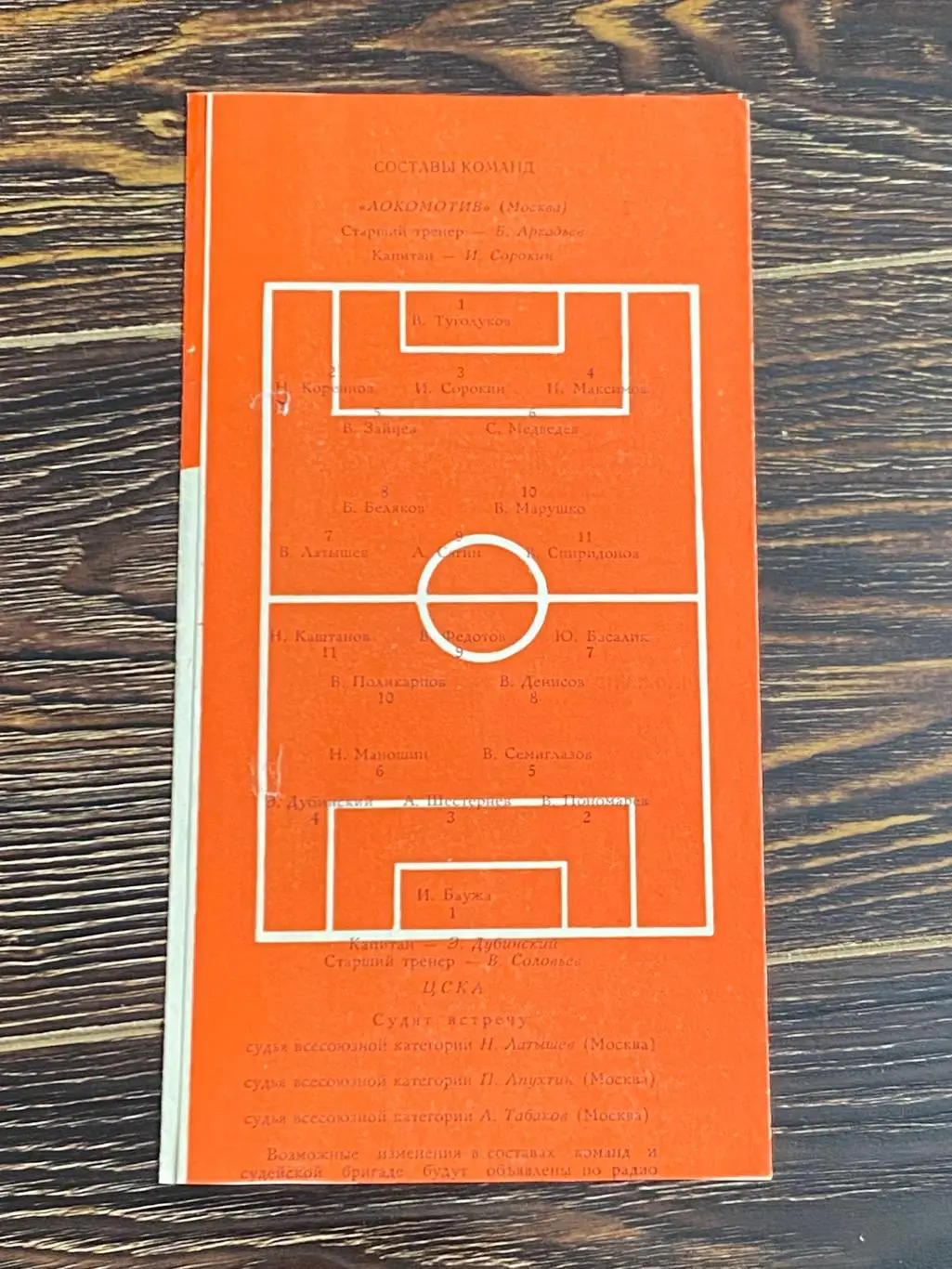 Локомотив Москва - ЦСКА 07.09.1963 Чемп.СССР - красная обложка -- SY 2