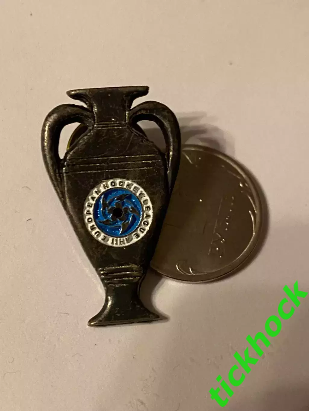 Евролига ( Европейская хоккейная лига ИИХФ) значок КУБОК 1