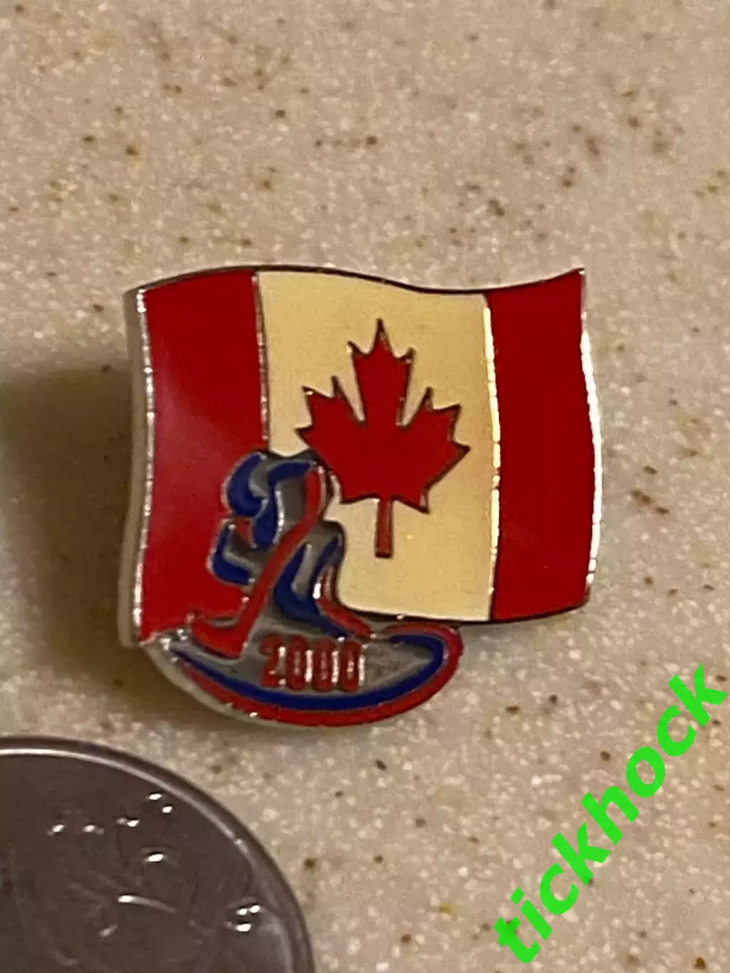 Канада - (сборная) -- чемпионат мира по хоккею 2000 - -значок из набора