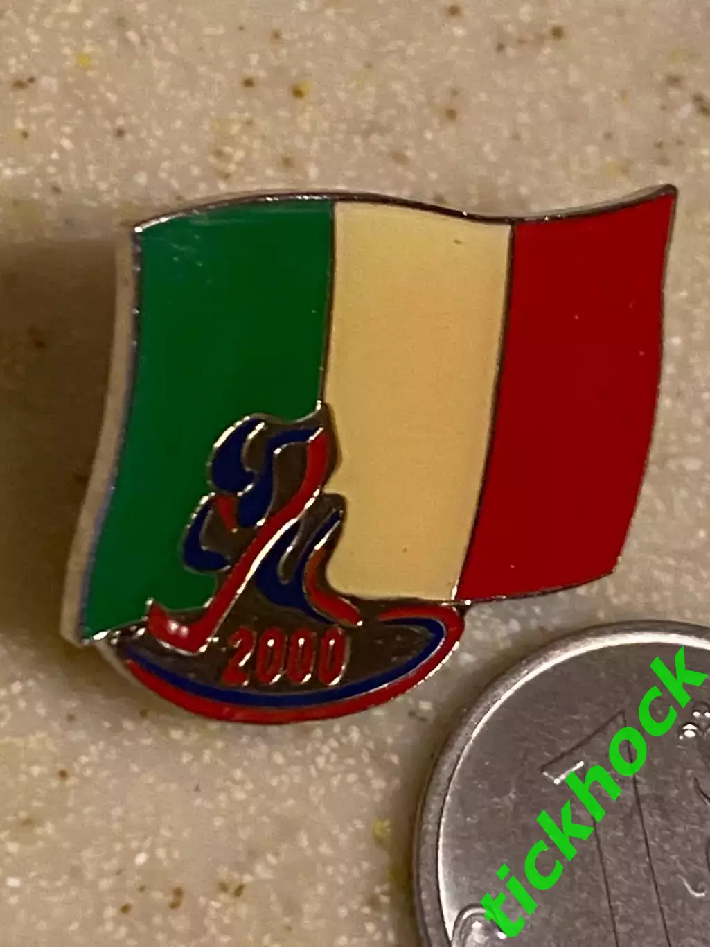 Италия - (сборная) -- чемпионат мира по хоккею 2000 - -значок из набора