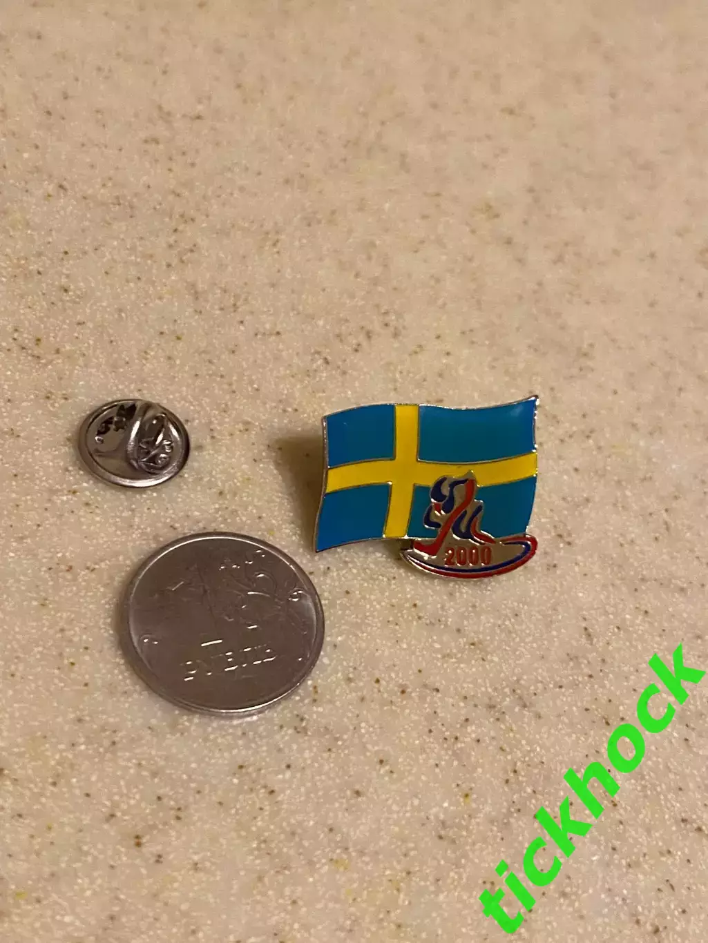 Швеция - (сборная) -- чемпионат мира по хоккею 2000 - -значок из набора 1