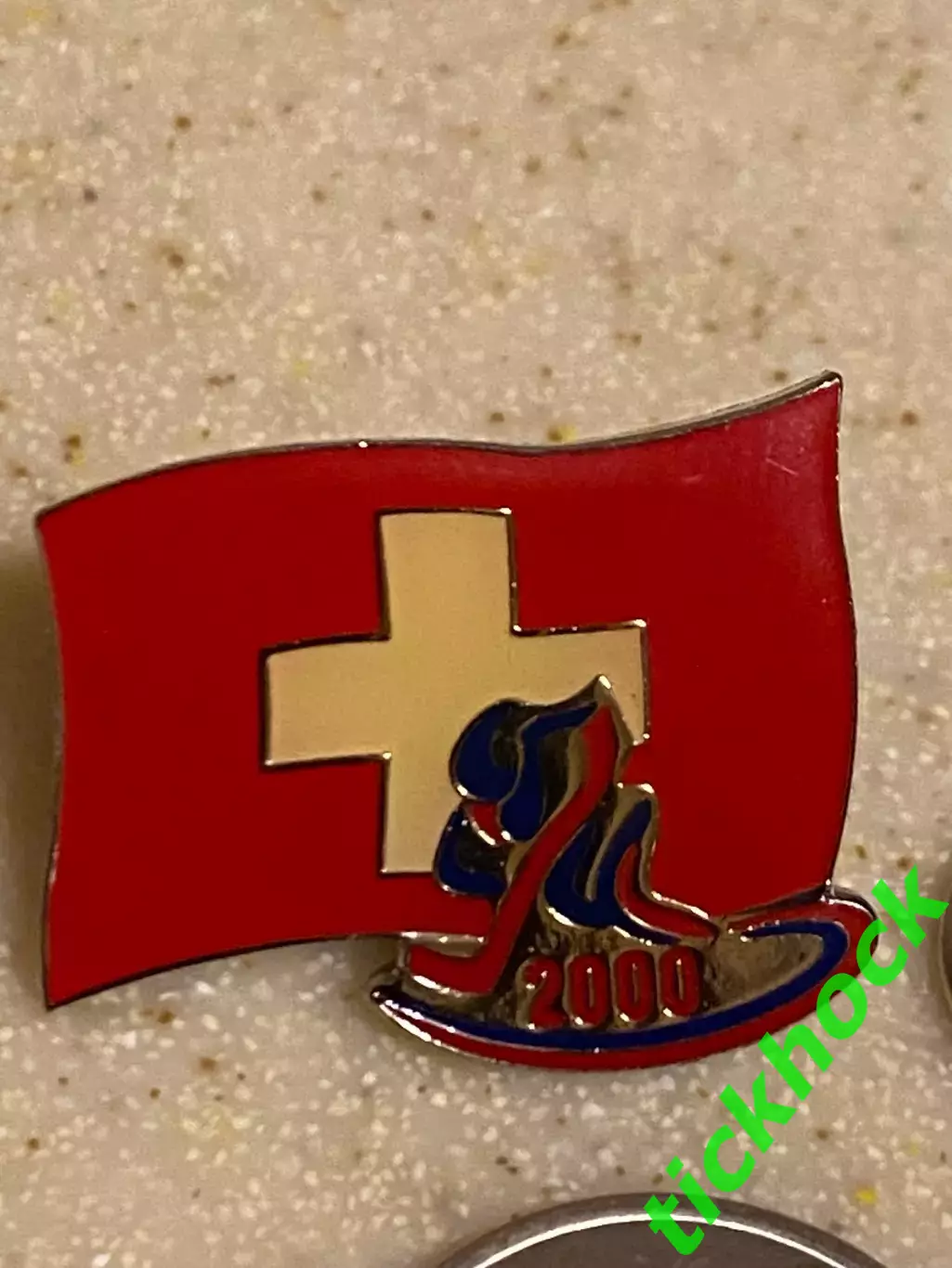 Швейцария - (сборная) -- чемпионат мира по хоккею 2000 - -значок из набора