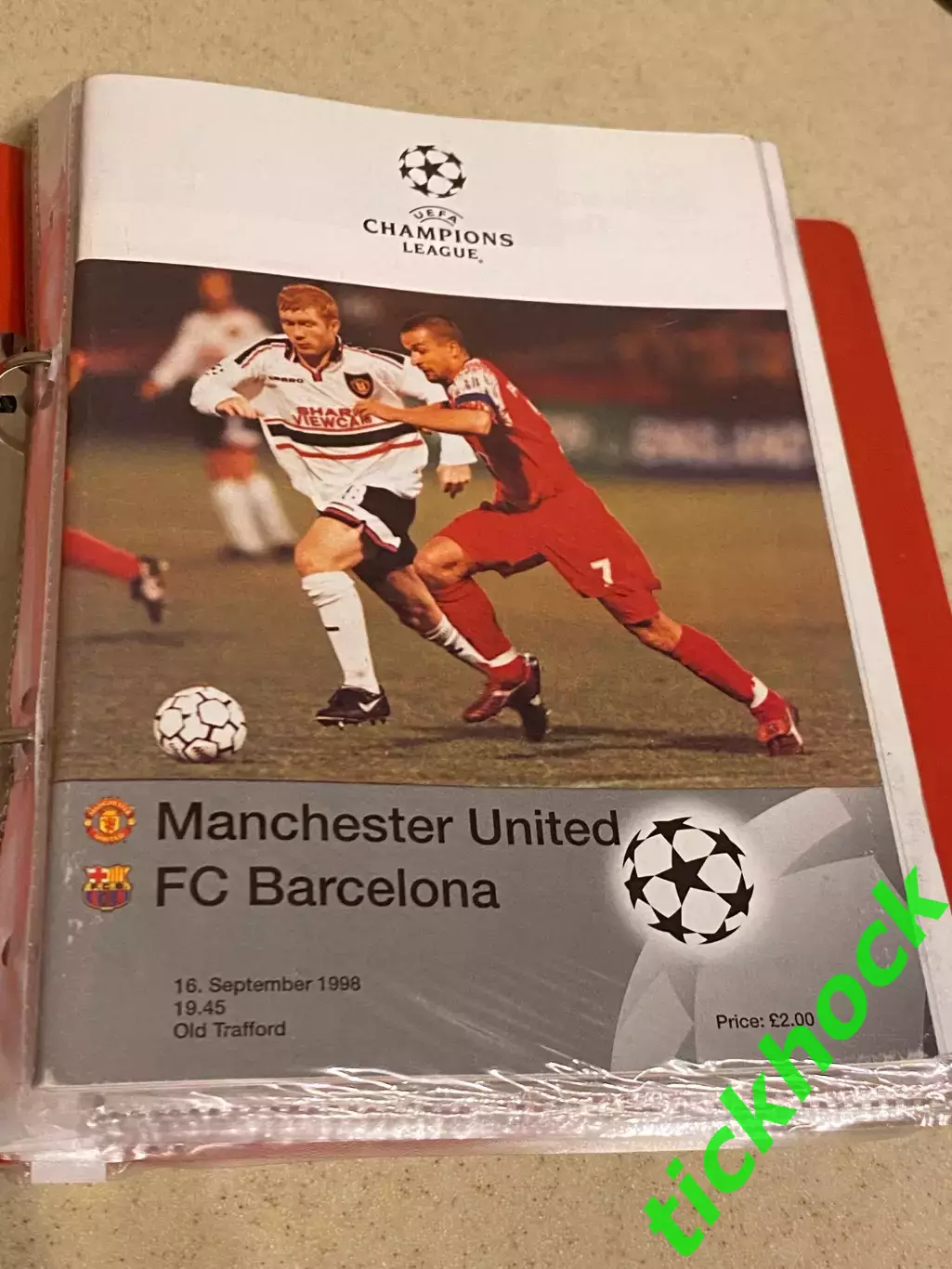 ЛЧ Манчестер Юнайтед _ Барселона Испания _ Лига чемпионов 16.09.1998 SY