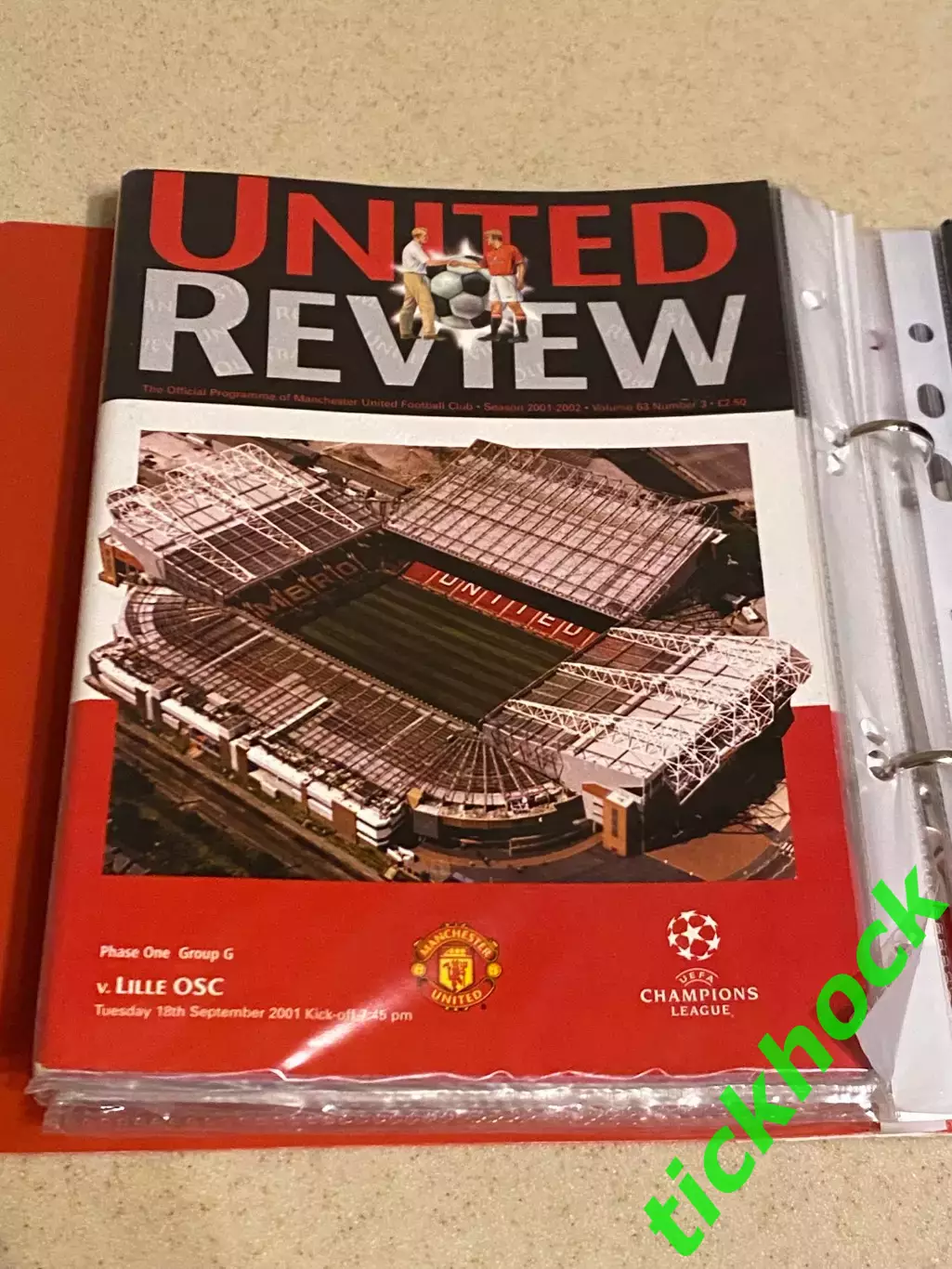 Манчестер Юнайтед _ ОСК Лилль Франция _ Лига чемпионов 18.09.2001 SY