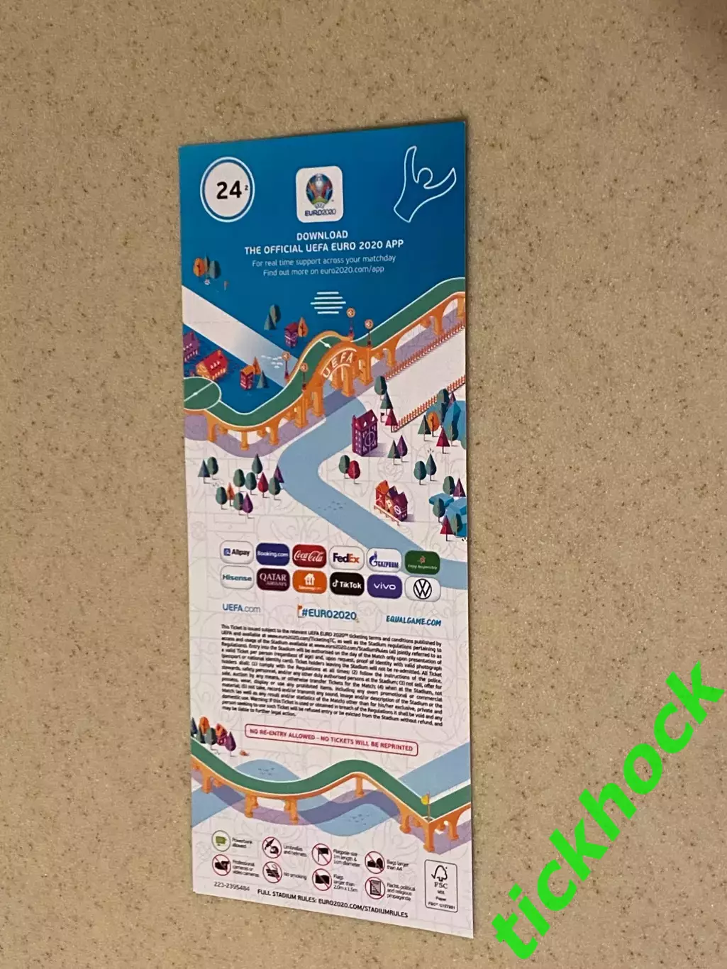 билет ЕВРО 2020 / 2021 Португалия - Германия 19.06.2021 - гор. Мюнхен 2