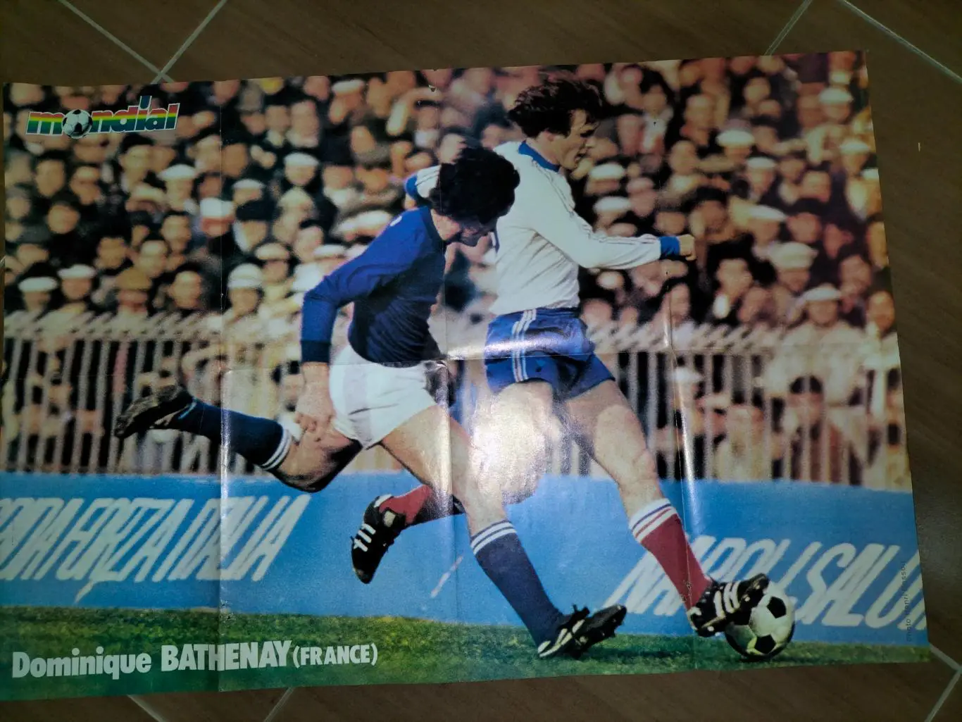 Poster Football Magazine 1976 - France Vs Bulgarie + Bathenay (ASSE)