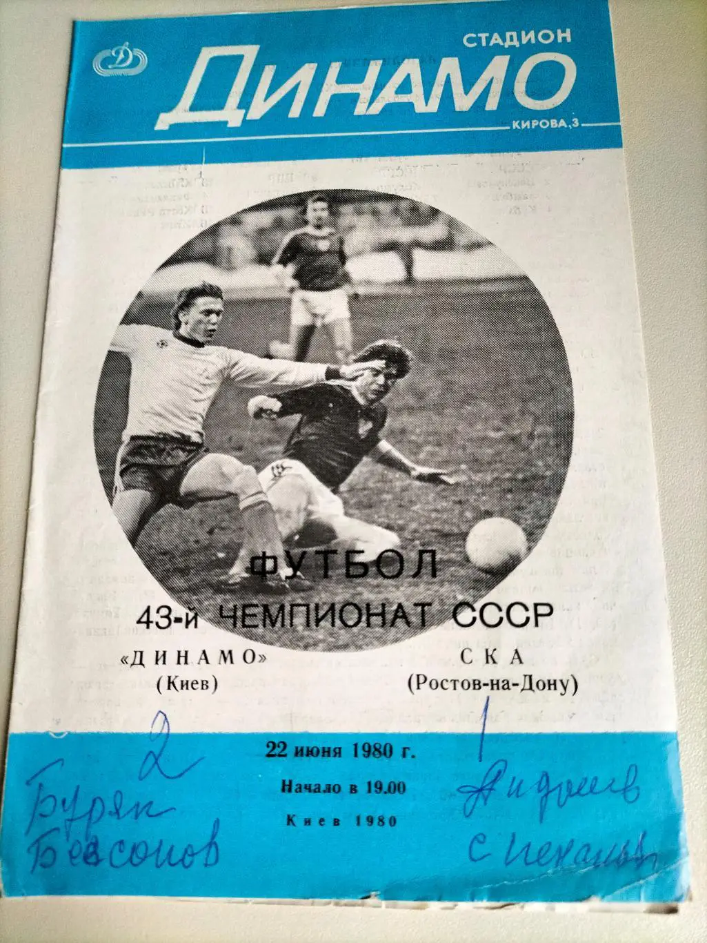 Динамо Киев - СКА - Ростов на Дону 1980 1