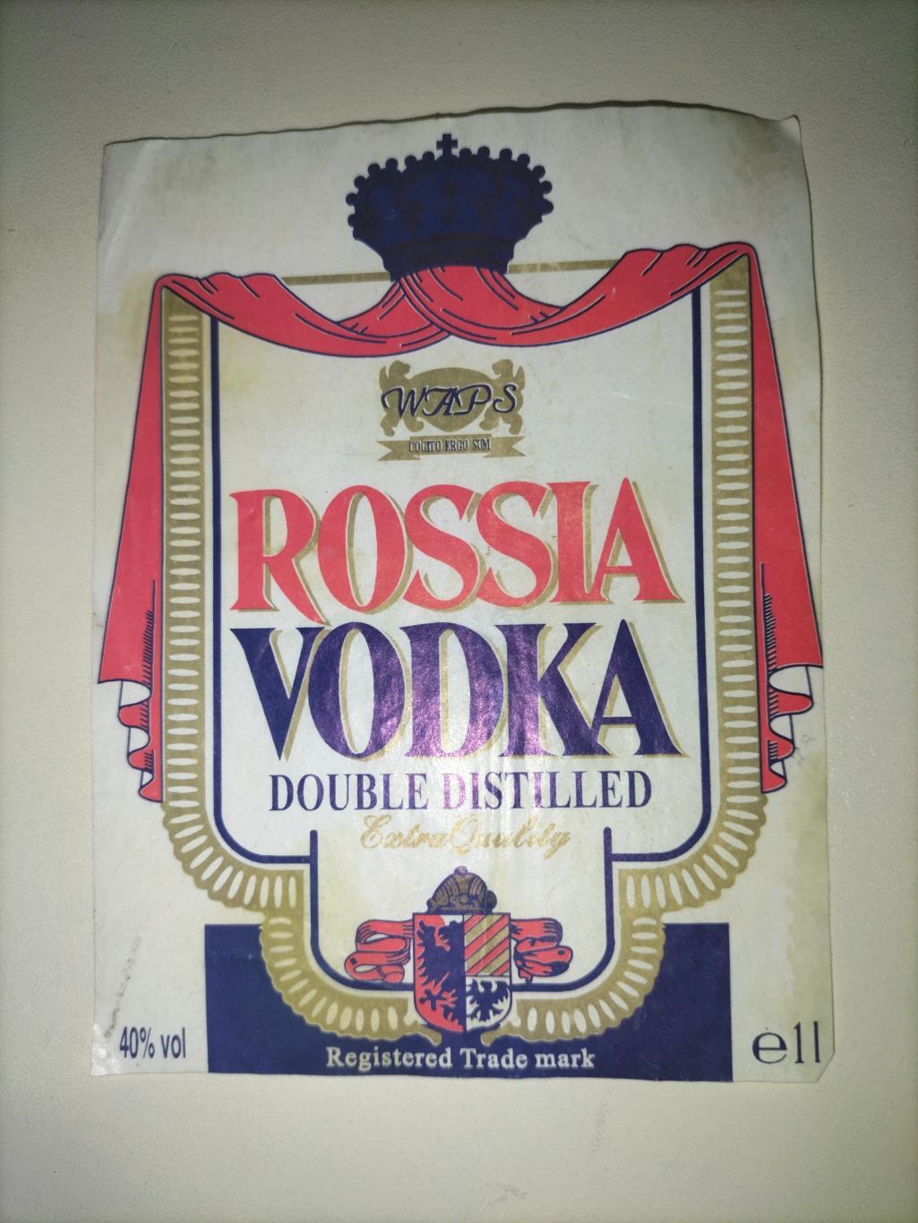 Rossia Vodka 1