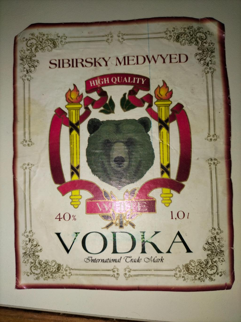 SIBIRSKY MEDVED (Vodka)