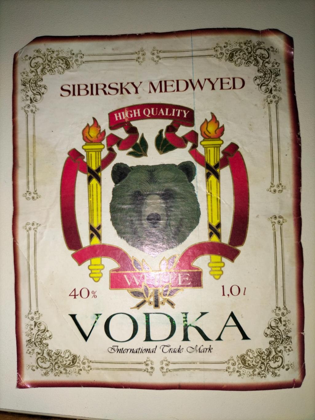 SIBIRSKY MEDVED (Vodka) 1