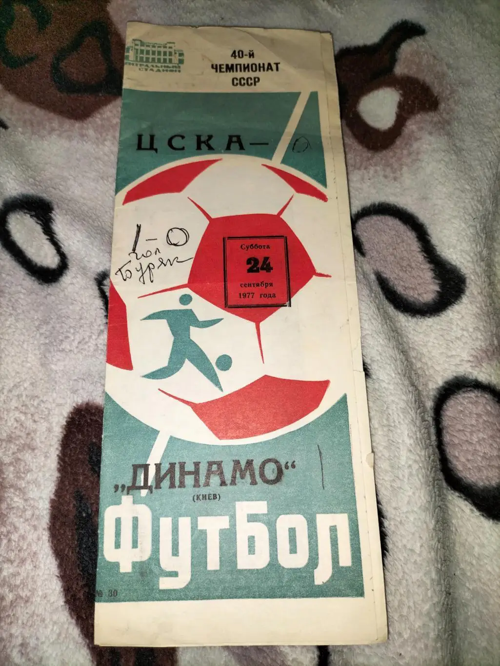 ЦСКА - Динамо Киев 1977