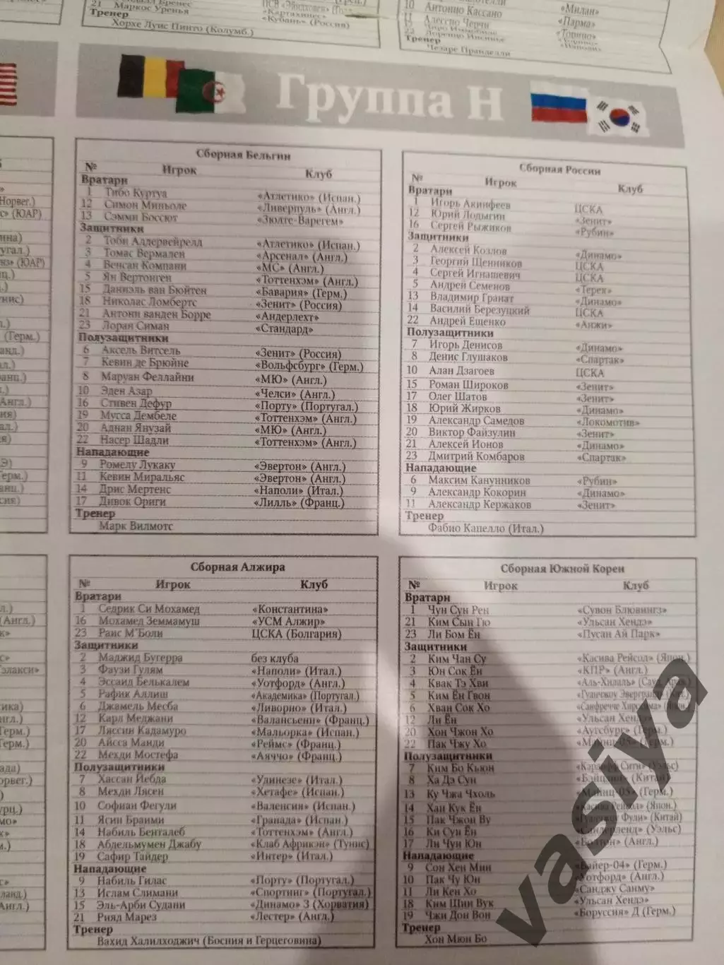 Календарь и состав Чемпионата Мира 2014 4