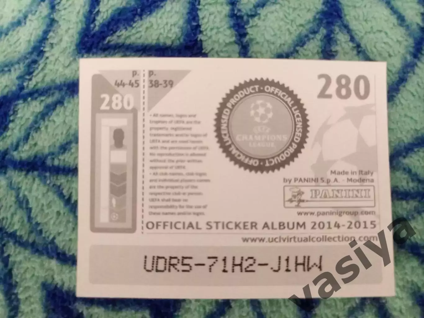 Лига Чемпионов 2014-15 номер 280 1