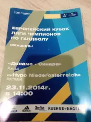 Динамо -Синара -Нуро Вена АвстрияЛига Чемпионов 2014