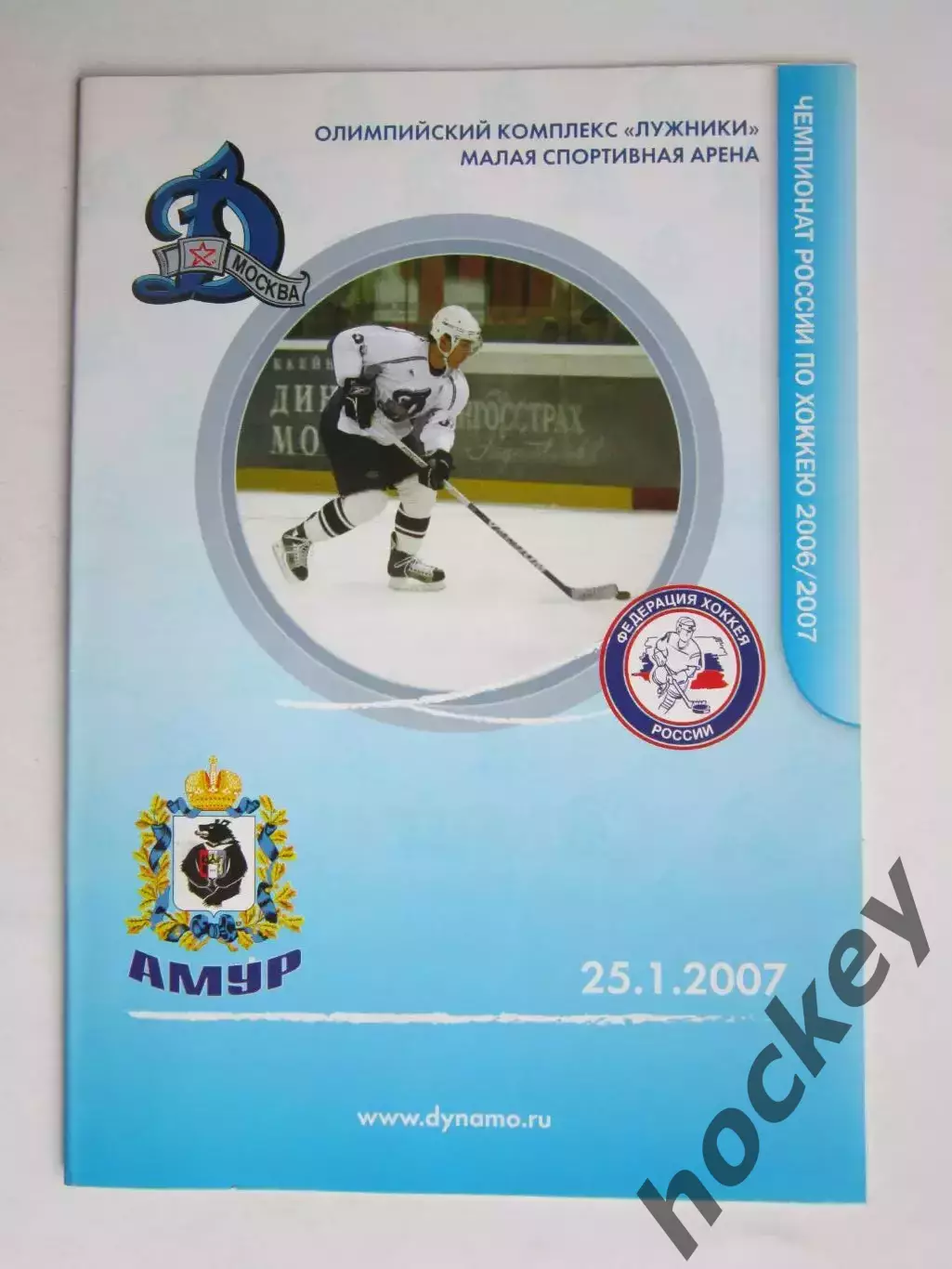 Динамо Москва - Амур Хабаровск 25.01.2007. Постер Алексей Сопин