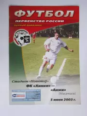 ФК Химки - Анжи Махачкала 5.06.2003