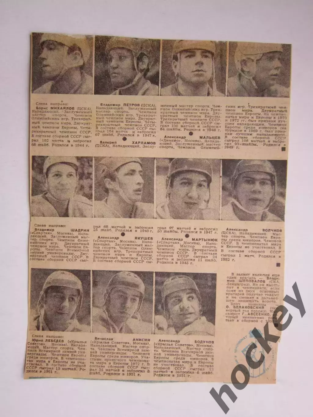 Вырезка. Хоккей. Сборная СССР на ЧМ-73 (Чемпионат мира). Часть 3