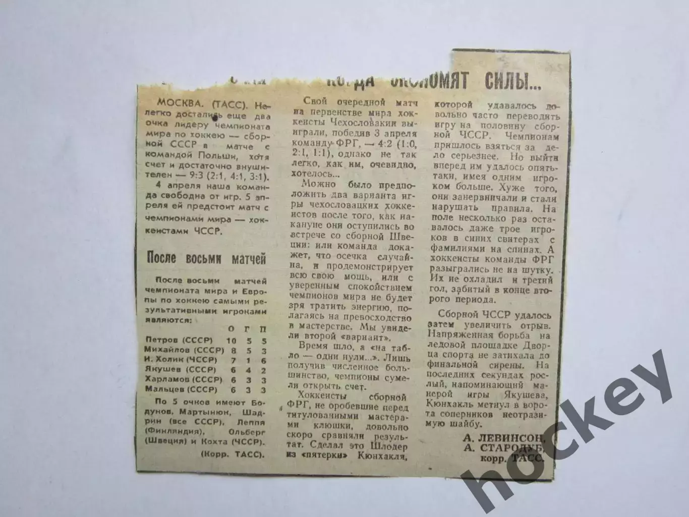 Вырезка. Хоккей. Когда экономят силы (Чемпионат мира)