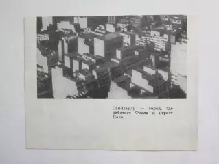 Вырезка. Футбол. Фото 692. Сан-Паулу - город, где работает Феола и играет Пеле