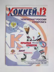 Крылья Советов Москва - Амур Хабаровск 10.12.2001