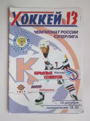 Крылья Советов Москва - Амур Хабаровск 10.12.2001