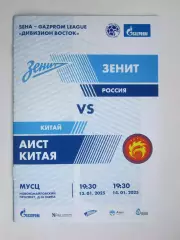 Зенит Санкт-Петербург - Аист Китая Китай 13, 14.01.2025