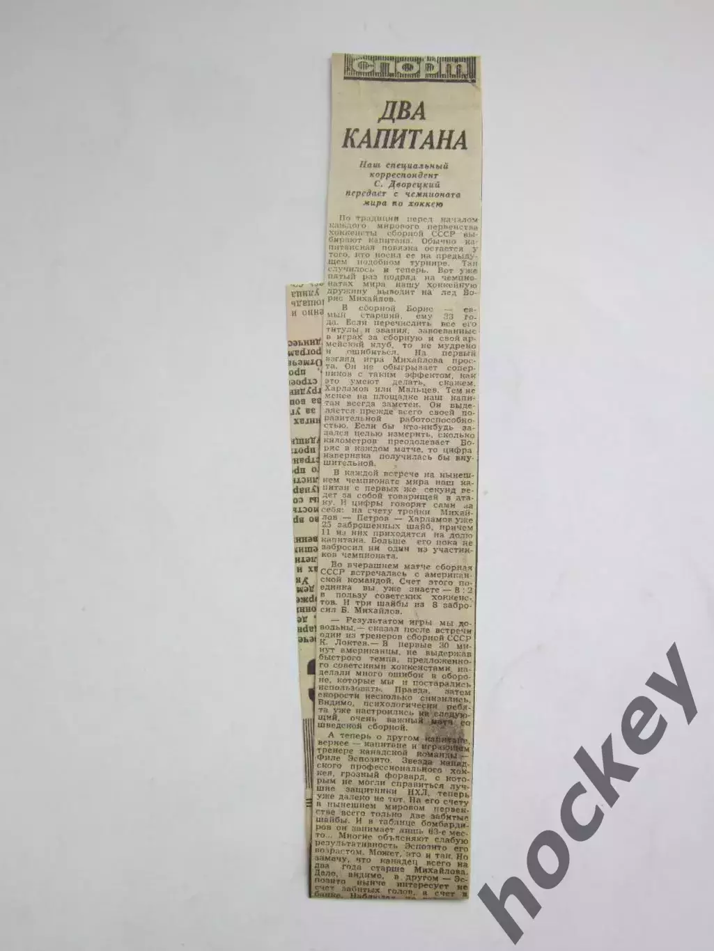 Вырезка. Хоккей. Два капитана (Чемпионат мира, Вена)