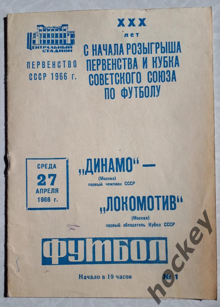 Динамо Москва - Локомотив Москва 27.04.1966