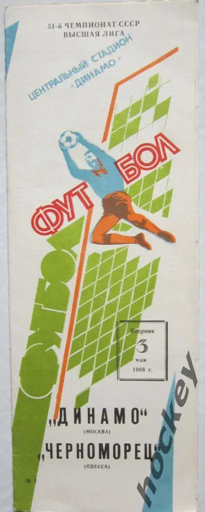 Динамо Москва - Черноморец Одесса 03.05.1988