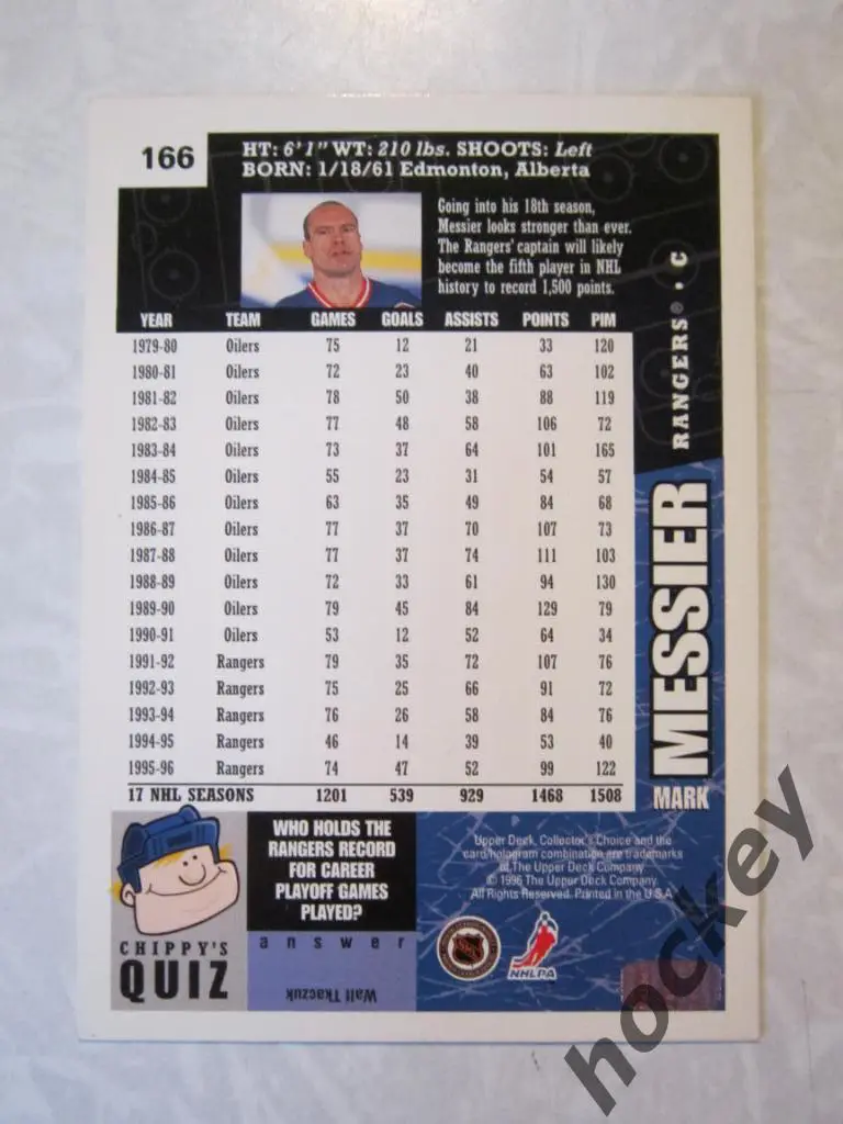 Марк Мессье (Рейнджерс) 1