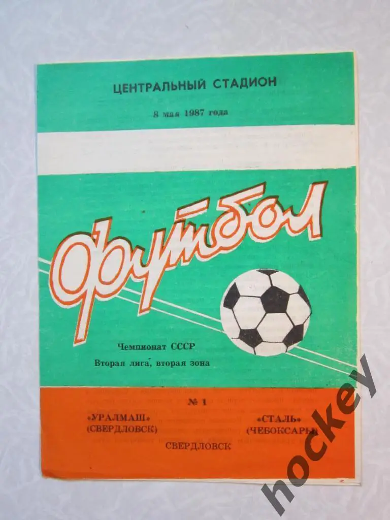 Уралмаш Свердловск - Сталь Чебоксары 08.05.1987